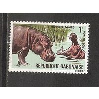 ФФ2 Габон 1967 Гиппопотам