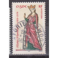 800-я годовщина со дня смерти королевы Аквитании Алиеноры Королева  Известные люди личности  Франция 2004 год лот 5 ПОЛНАЯ СЕРИЯ менее 30 % от каталога по курсу 3 р