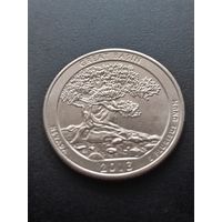 США 25 центов 2013 г. D - Национальный парк Грейт-Бейсин