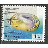 Сингапур. Рыба Бабочка. 2001г. Mi#1080.