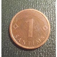 1 сантим Латвия 2008 г.в.