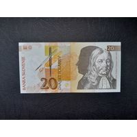 20 толаров 1992 года. Словения. UNC. Распродажа.