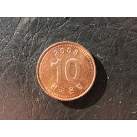 Юж.Корея. 10 вон. 2008. С 20 копеек. Распродажа коллекции. Смотрите другие лоты.