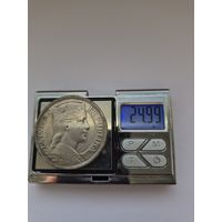 5 лат 1931 года. Латвия, Первая Республика (1922 - 1940). Серебро 835. Монета не чищена. Sm45450.