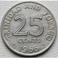 Тринидад и Тобаго 25 центов 1966