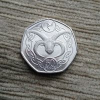 Werty71 ОСТРОВ МЭН 50 пенсов 2020 Мэнский Лохтан