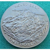 Новая Зеландия.  1 доллар 1970 год   "Гора Кука"    Тираж: 315.000 шт