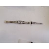 Сувенирный кинжальчик, серебро 84 Пр, в ремонт, торги