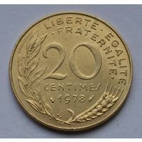 Франция, 20 сантимов 1978 г.