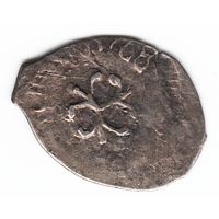 Деньга ~1485-1505 Иван III Васильевич (Великий) Трилистник чеканка в Москве _состояние XF+/AU