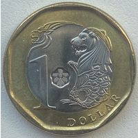 Сингапур 1 доллар 2016 г.