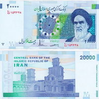 Иран 20000 риалов 2018 год  UNC