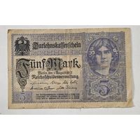 1917 год Германия 5 марок