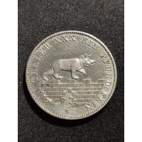 Германия. Анхальт. Талер 1862 А г. Герцог Александр Карл.