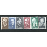 ГДР - 1971г. - Известные люди - 6 марок - полная серия, MNH, 1 марка с незначительным повреждением клея [Mi 1644-1649]. #O-Se-Z-1-34