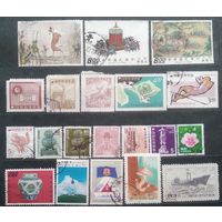КИТАЙ КОРЕЯ\74с\ набор марок 20шт