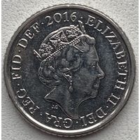 Великобритания 5 пенсов 2016 г.