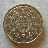 Португалия 20 евроцентов 2002 год,  KM# 744