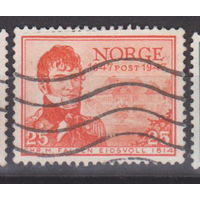 300-летие норвежской почтовой службы Известные люди личности  Норвегия 1947 год лот 6