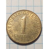 1 шиллинг Австрия 1991 год