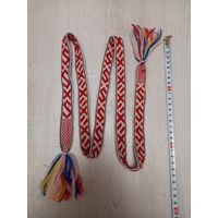 Пояс старинный, этно поясок национальный 125см