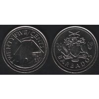 Барбадос km13a 25 центов 2008 год (nf02