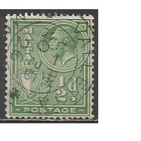 Мальта. Король Георг V. Герб. 1926г. Mi#116.