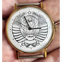 Часы Луч 2356 Герб СССР, большая редкость в таком сохране и с полным комплектом
