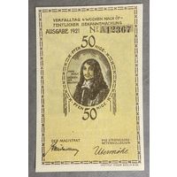 Нотгельд 50 пфеннигов 1921 год. Плен. Веймарская республика.