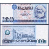 Германия (ГДР), 100 марок 1975 г., P-31 (BB, философ Карл Маркс), UNC