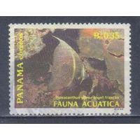 [246] Панама 1988. Фауна.Рыбы. Гашеная марка.