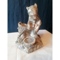 Статуэтка винтажная Медведь СССР камень