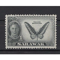 Саравак /Sarawak 1950** Бабочка Георг VI  SG#171