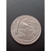 США 25 центов  2017 г. США D - Национальные водные пути Озарк