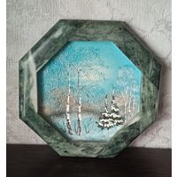 Панно восьмигранное ''Зима''