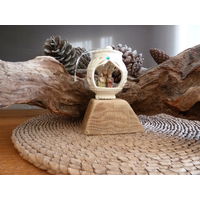 Новогодняя игрушка "Дары Господу" Декабрь-голубой топаз