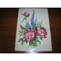 Цветы 1983 год художник Гасиева Л. чистая