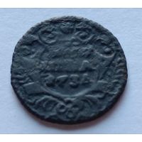 Россия. Полушка 1734 года. (6*)