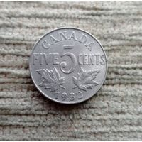 Werty71 Канада 5 центов 1932 Георг 5