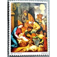 Марка Великобритания 1967 год Рождество