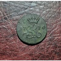 Полугрош 1776 ЕВ. 1/2 гроша 1776 г. Тираж 52 134 шт. С 1 рубля!