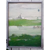 С рубля без мц. картина В. Васильев "Белая церковь". 2007г. масло холст