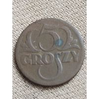 Распродажа - 5 грошей 1923г.,Польша,Вторая Республика