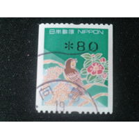 Япония, 1997. Стандарт. Птица, цветы