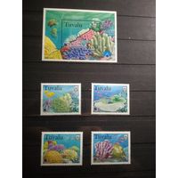 Тувалу 1998 г. Морская фауна.