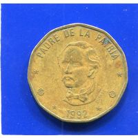 Доминиканская Республика 1 песо 1992