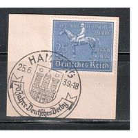 Германия-1939,(Мих.698)  гаш.  , Спорт Скачки, Лошади, СГ