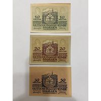 Австрия нотгельды 10-20-50 Сальцкаммергут - 2301