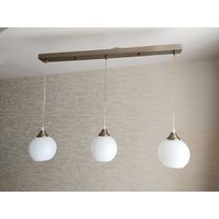 Современная люстра (светильник) на 3 плафона