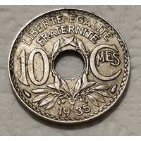 Франция 10 сантимов, 1935 (2-10-137)